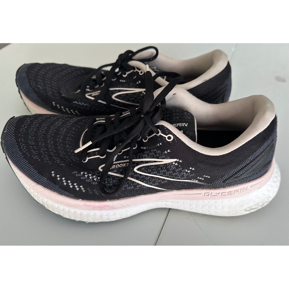 Brooks Glycerin 19 Womens Running Shoes Black Pink 1203431B086 Size 10 Medium